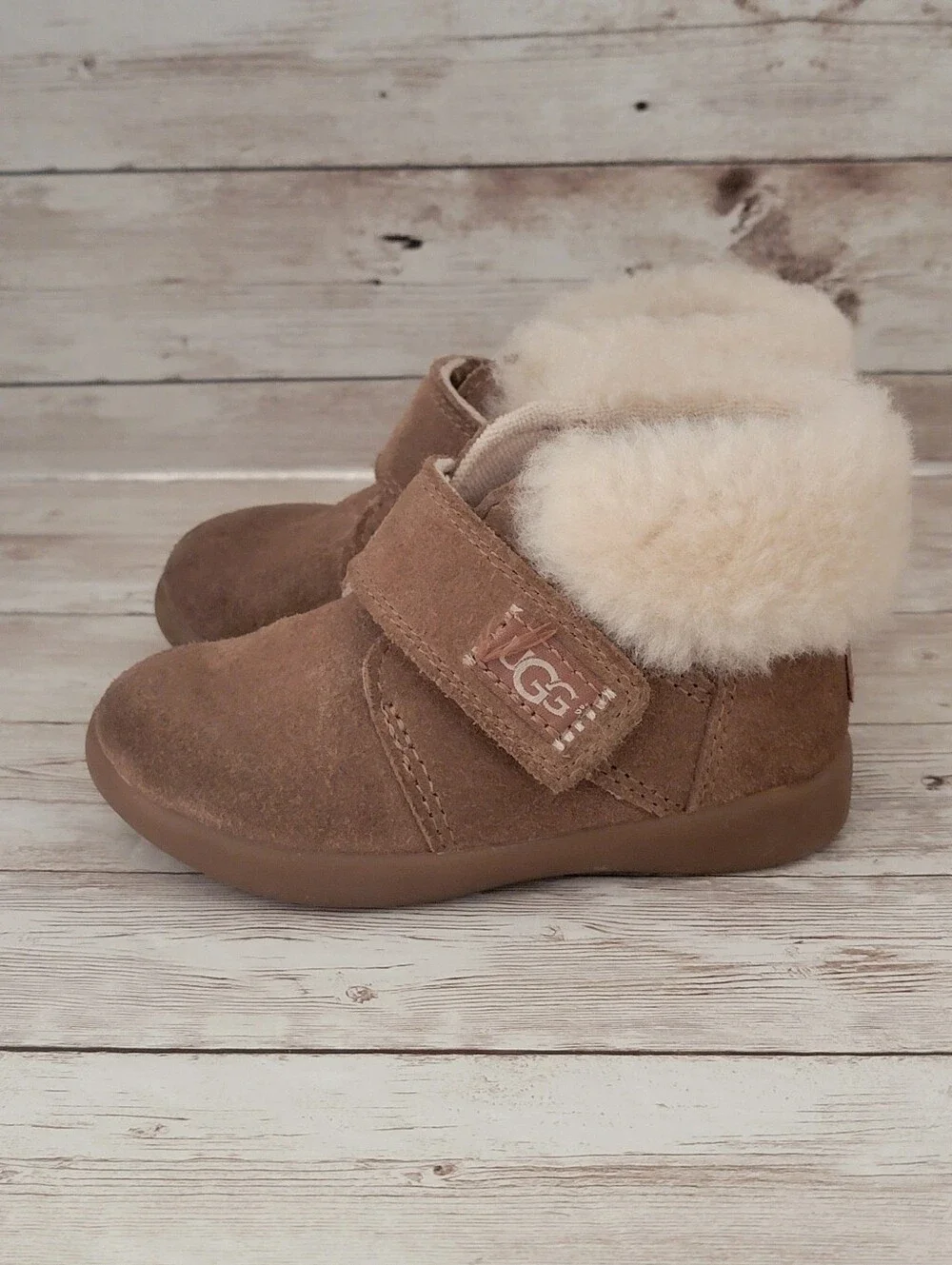 UGG Kids/Toddler Nolen Suede Boots (1106229T) - Size 6 - Brown